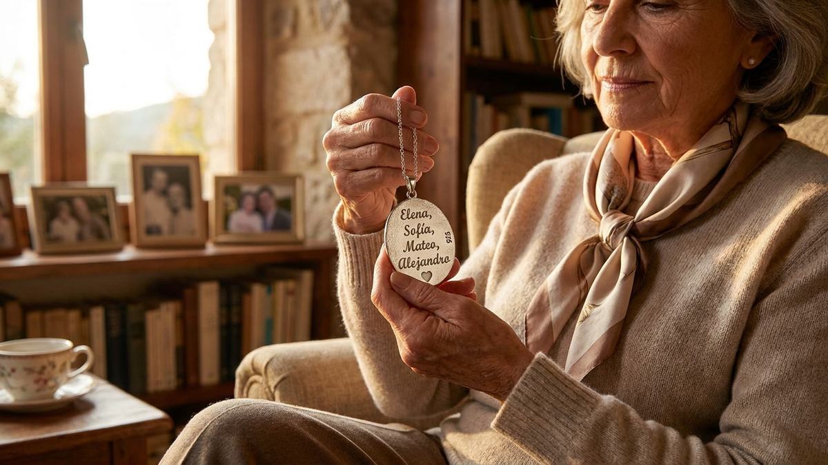 Joya personalizada para regalar a una abuela