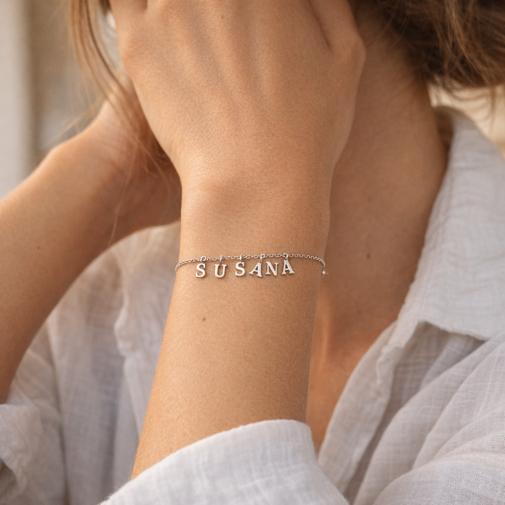 Pulsera de Plata 925 Personalizada - joya puesta | Customima