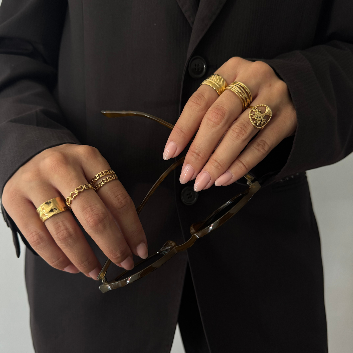 Anillo Hoja Ajustable Acero