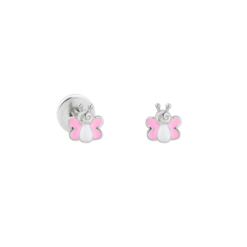 Pendientes Niña Mariposa Plata