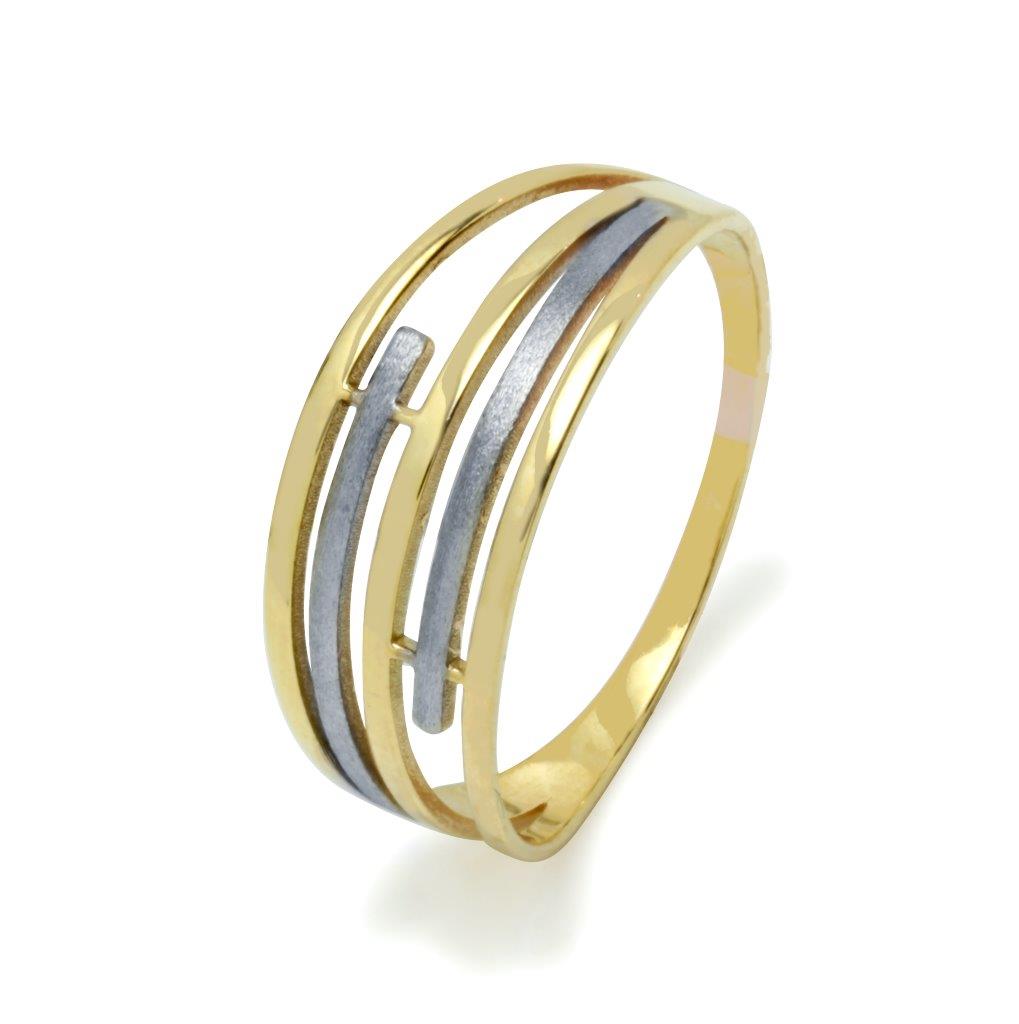 Anillo Court Bicolor Oro