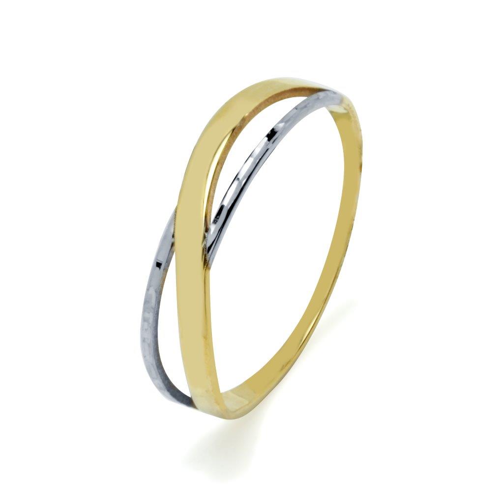 Anillo Glow Bicolor Oro