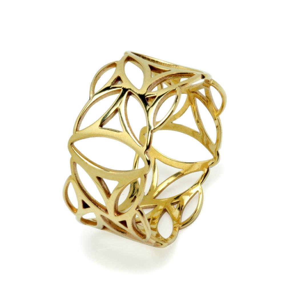 Anillo Conceptual Calado Oro