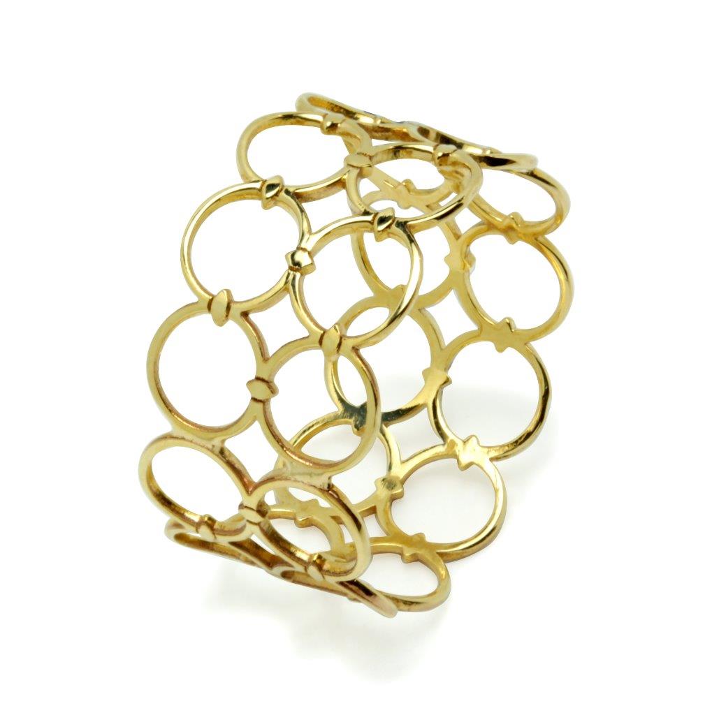 Anillo Círculos Calados Doble