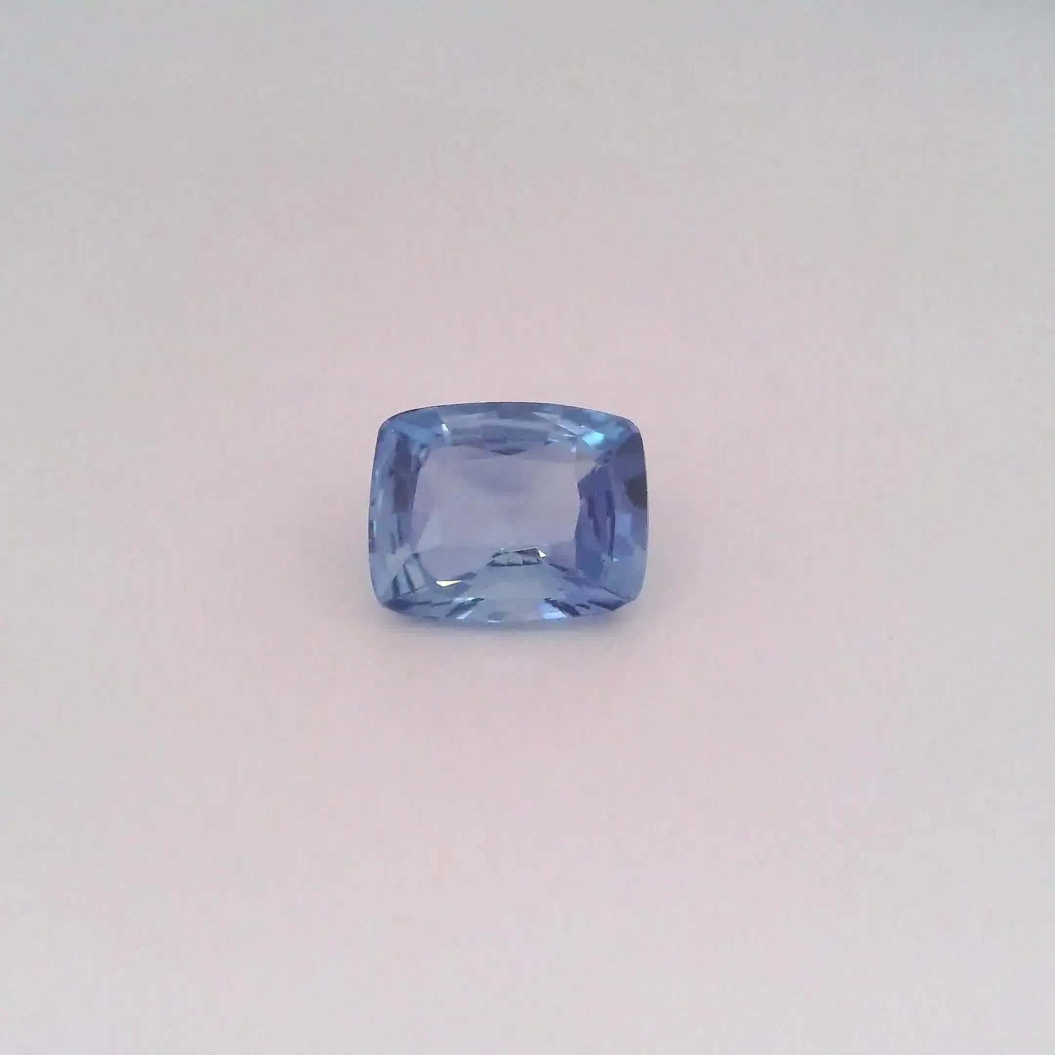2.66ct Cushion Natural Sapphire (Colour Blue, Clarity Slightly Included, Cut Faceted)