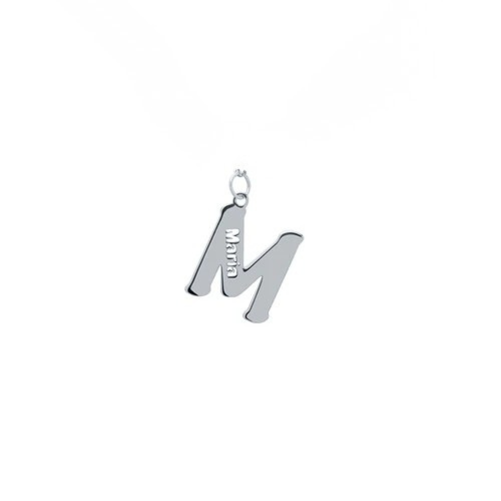 Colgante con inicial y Nombre Oro