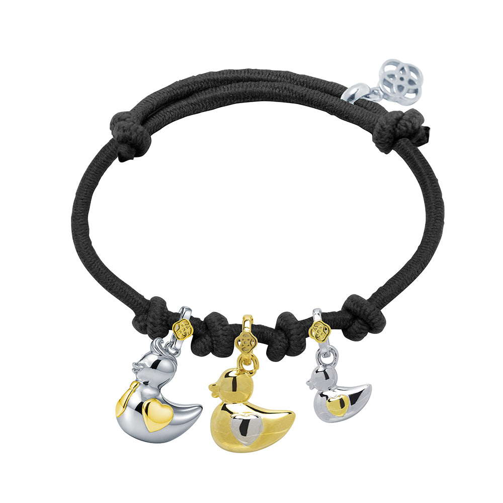 Pulsera Papá Pato + Mamá Pata + Patito Personalizable