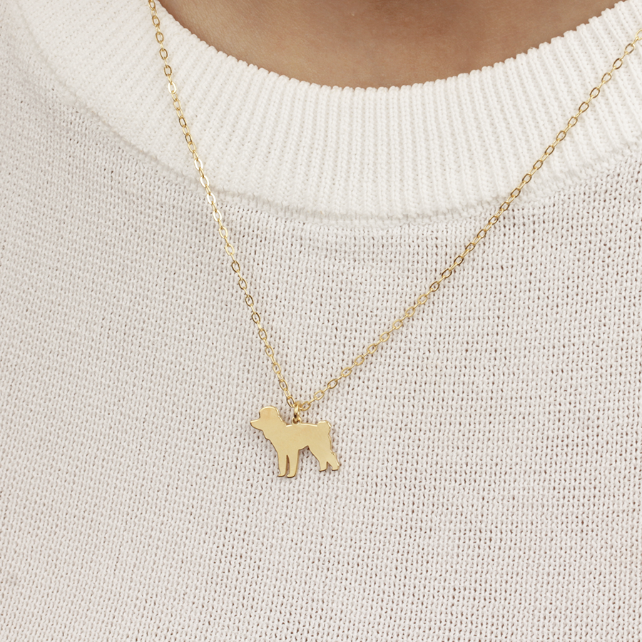 Collar Personalizable Caniche Plata