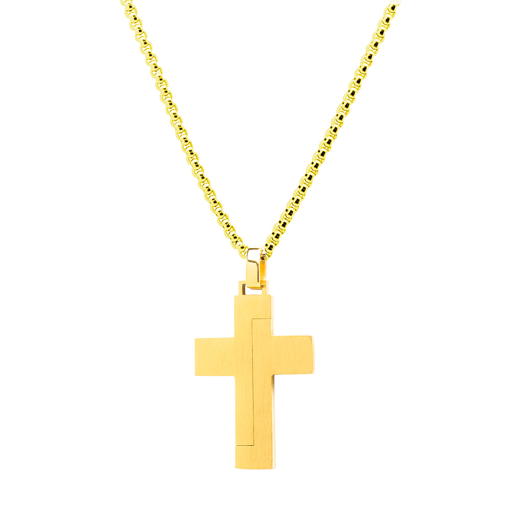 Colgante Cruz y Cadena To Be Gold