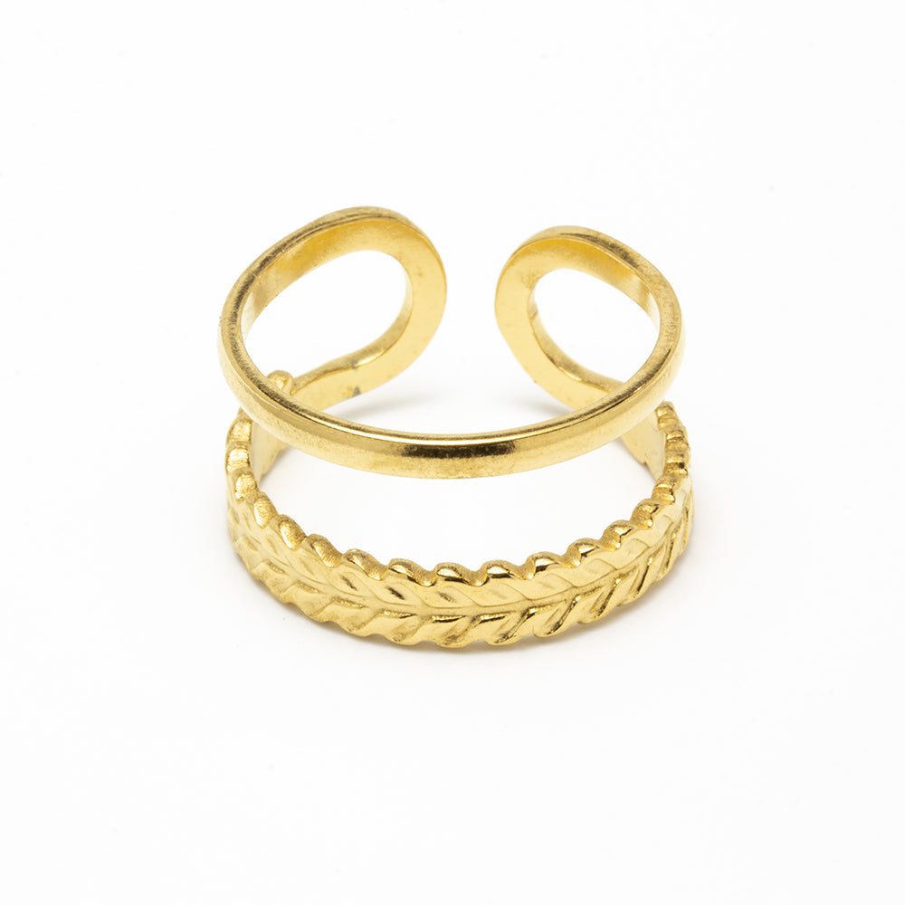 Anillo Doble Ajustable Acero