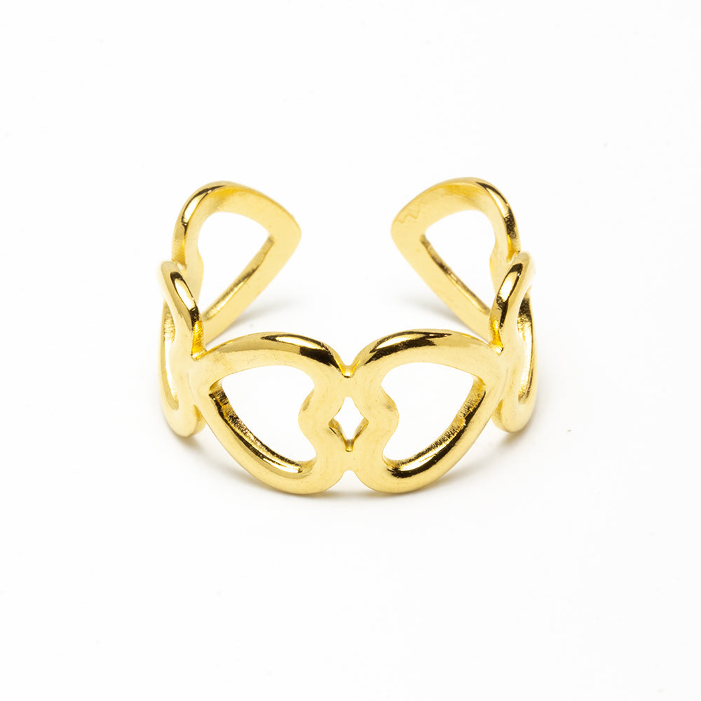 Anillo Amantes Ajustable Acero