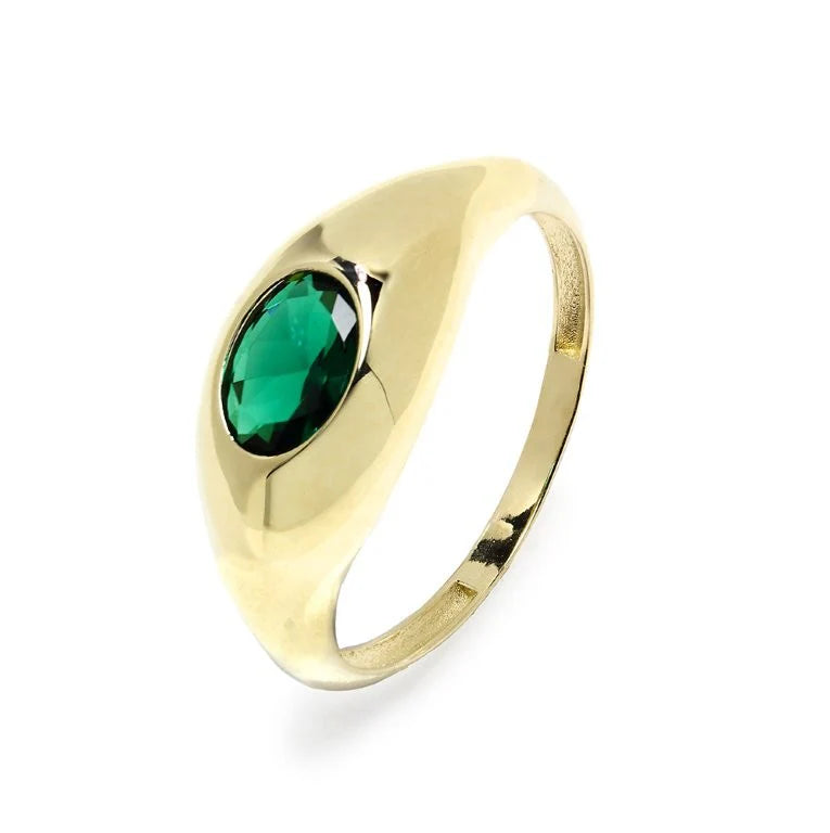 Anillo de Oro 9K Esmeralda