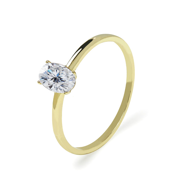 Anillo Oval Oro