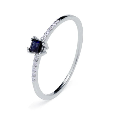 Anillo Diamantes y Zafiro Lexur