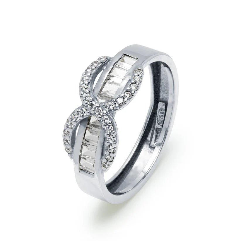 Anillo Infinito Circonita Oro