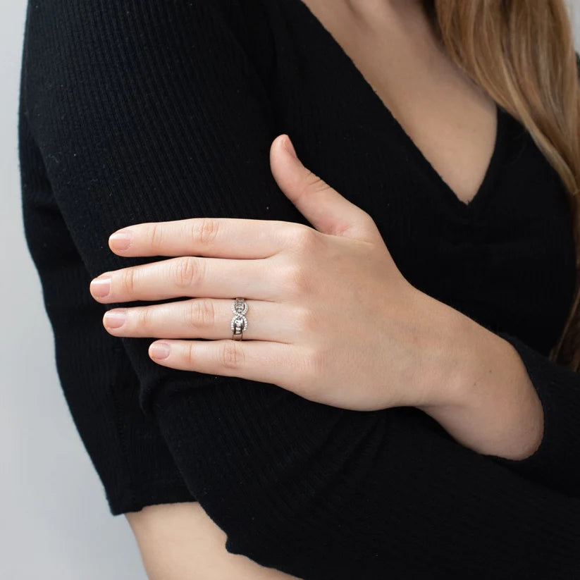 Anillo Infinito Circonita Oro