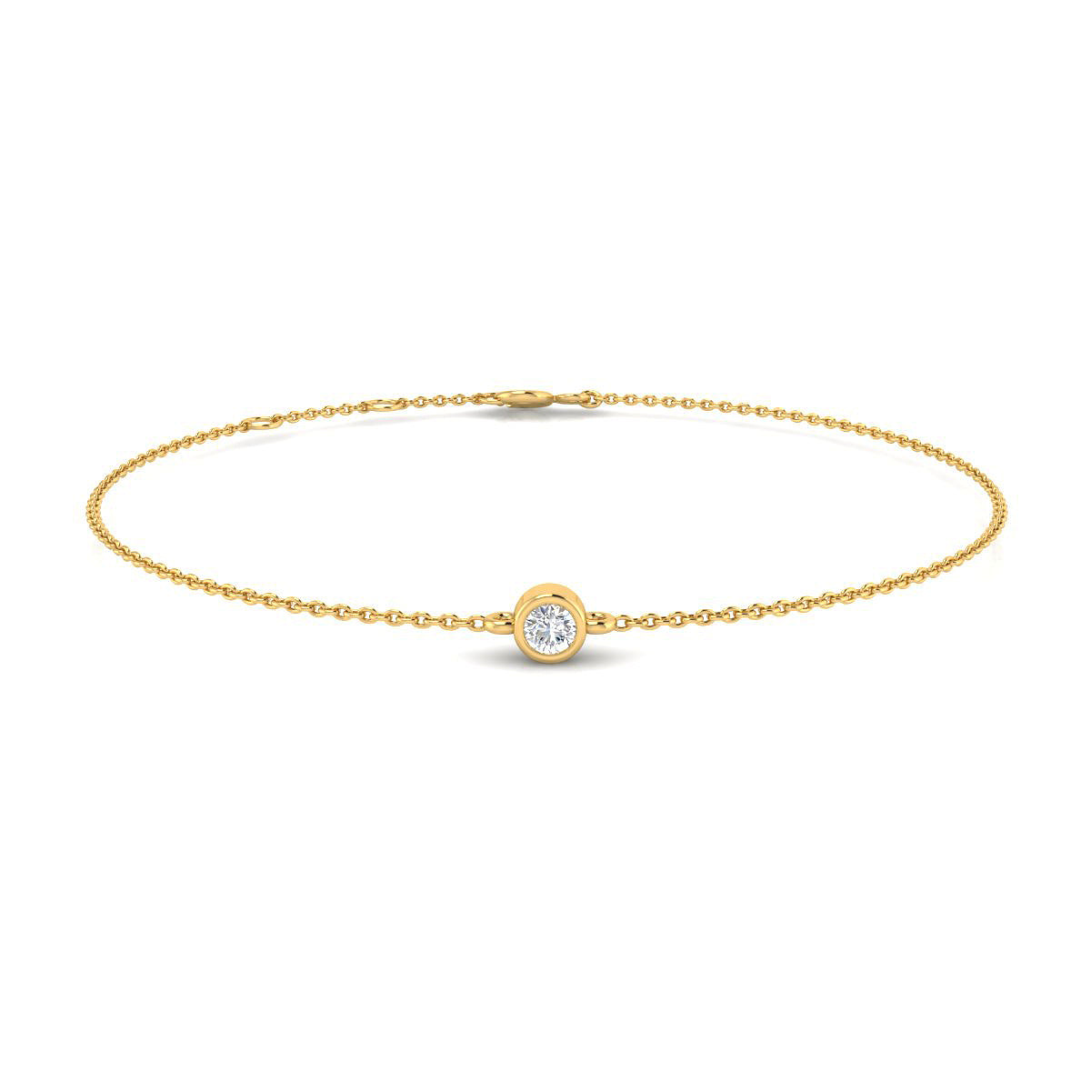 Pulsera con Diamante de Laboratorio y Rubí en Plata 925