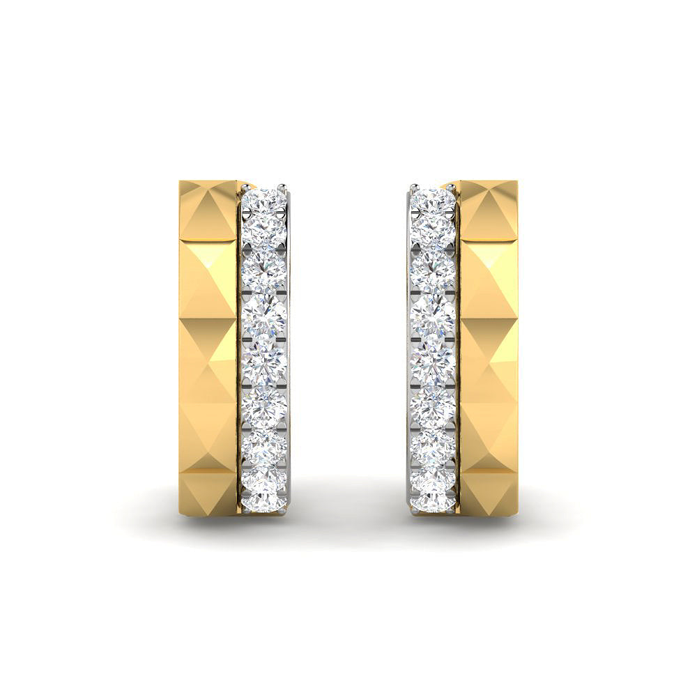 Pendientes con Diamante de Laboratorio 0,47ct en Plata 925