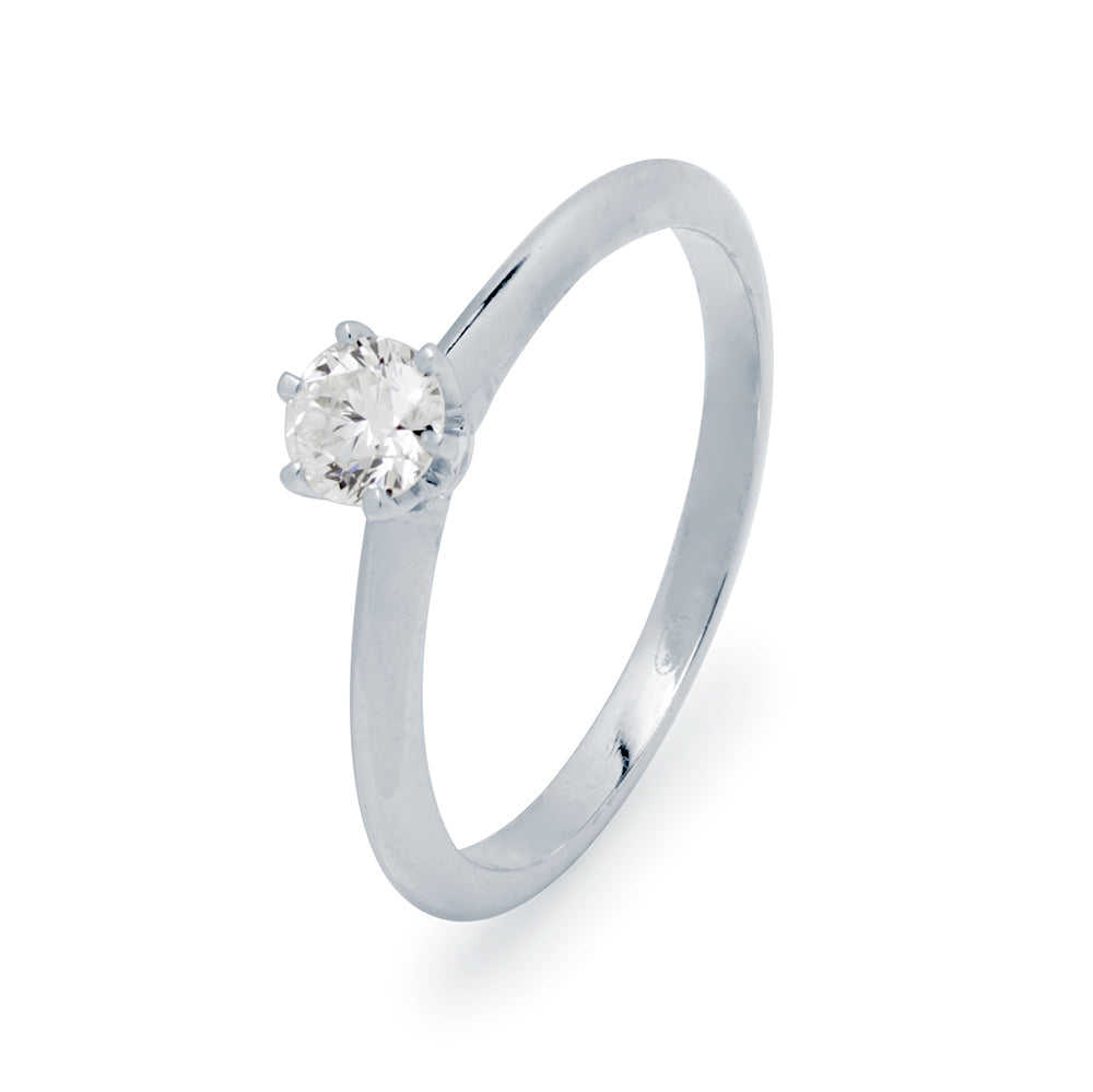 Solitario Promise Diamante 0.26ct Platino