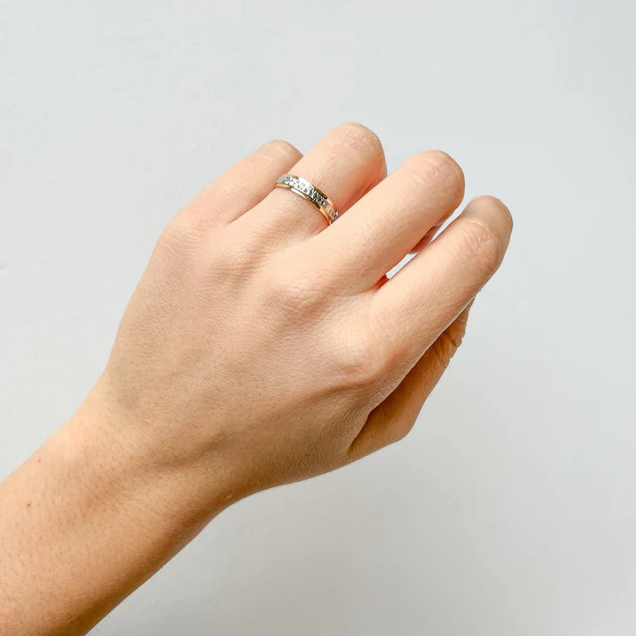 Alianza de Boda Bicolor Ilusion 4mm
