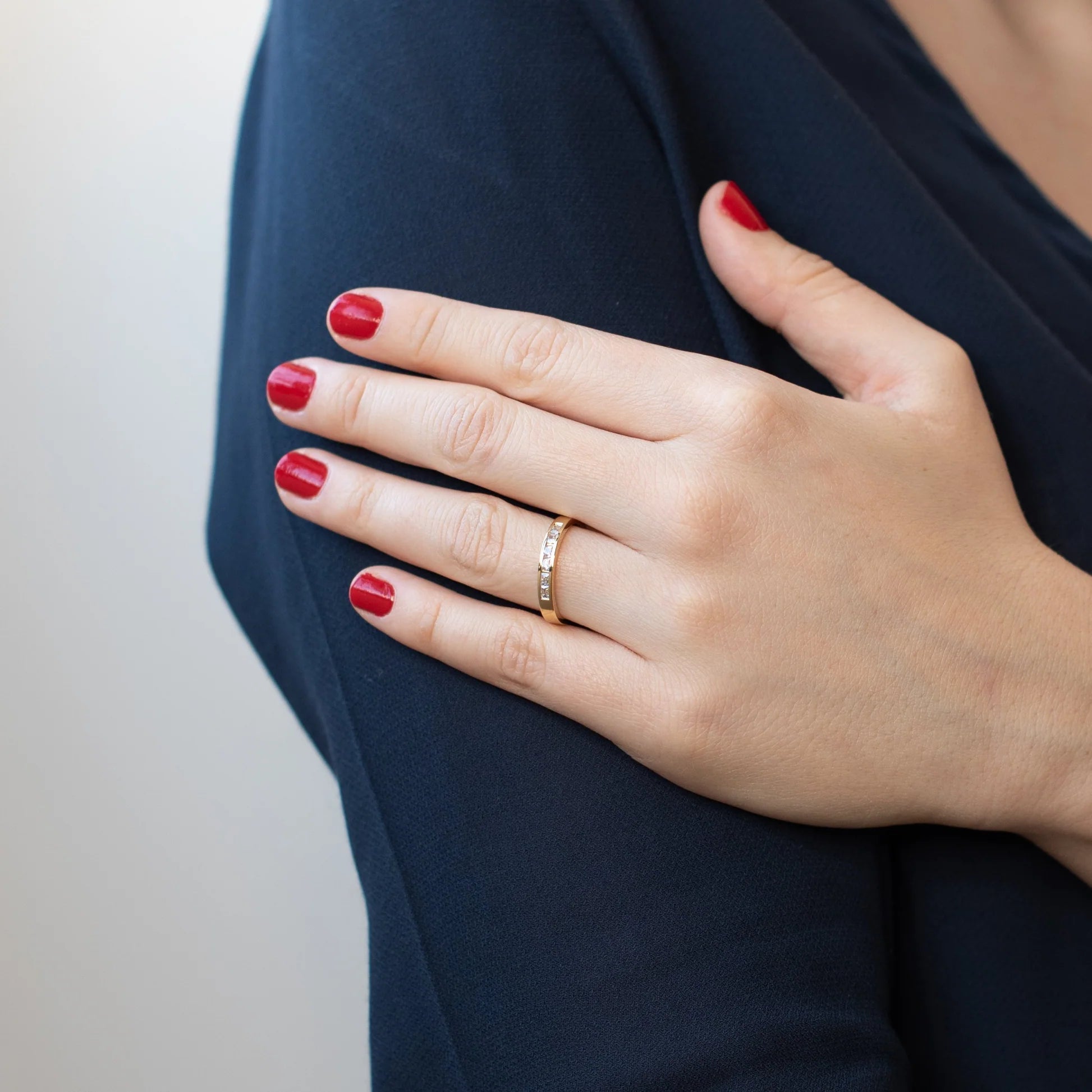 Anillo Media Alianza Carril Oro