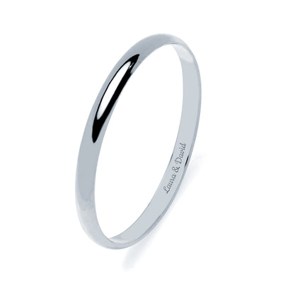 Alianza de Boda Media Caña 2mm