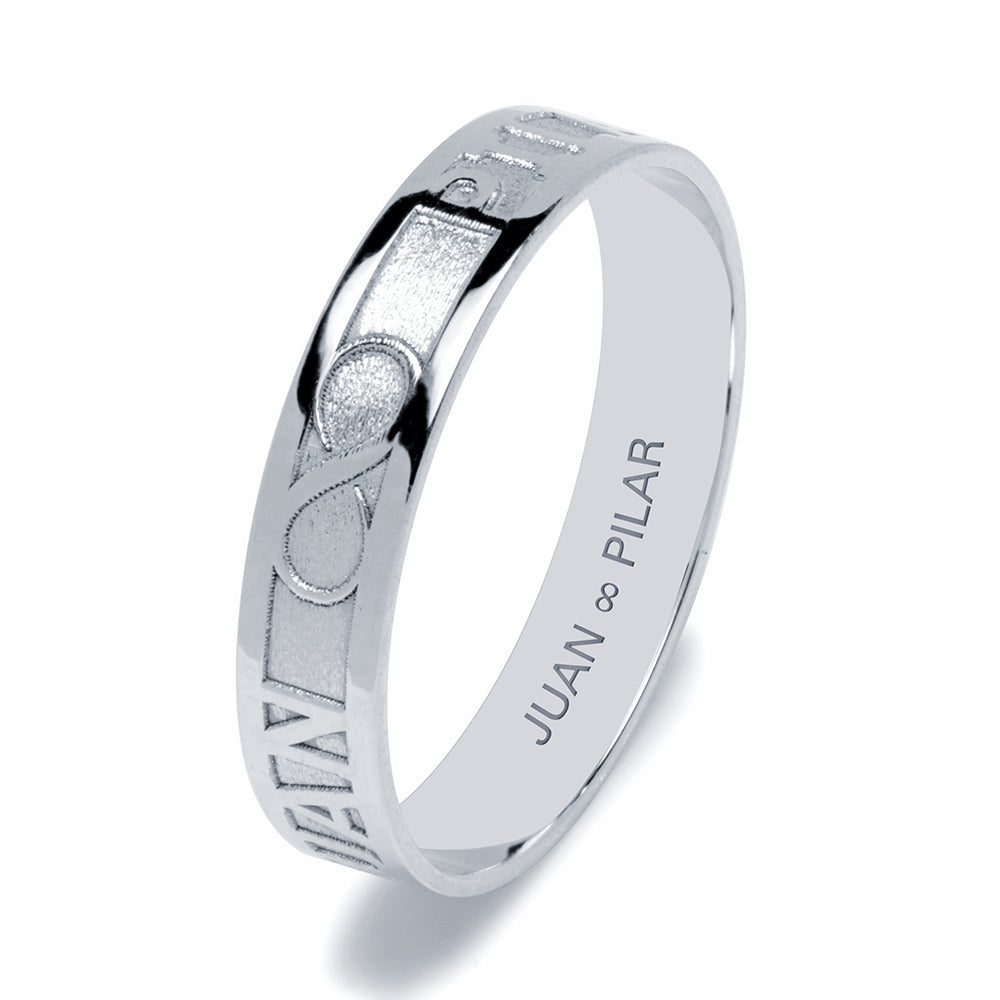 Alianza de Boda 4mm Infinito