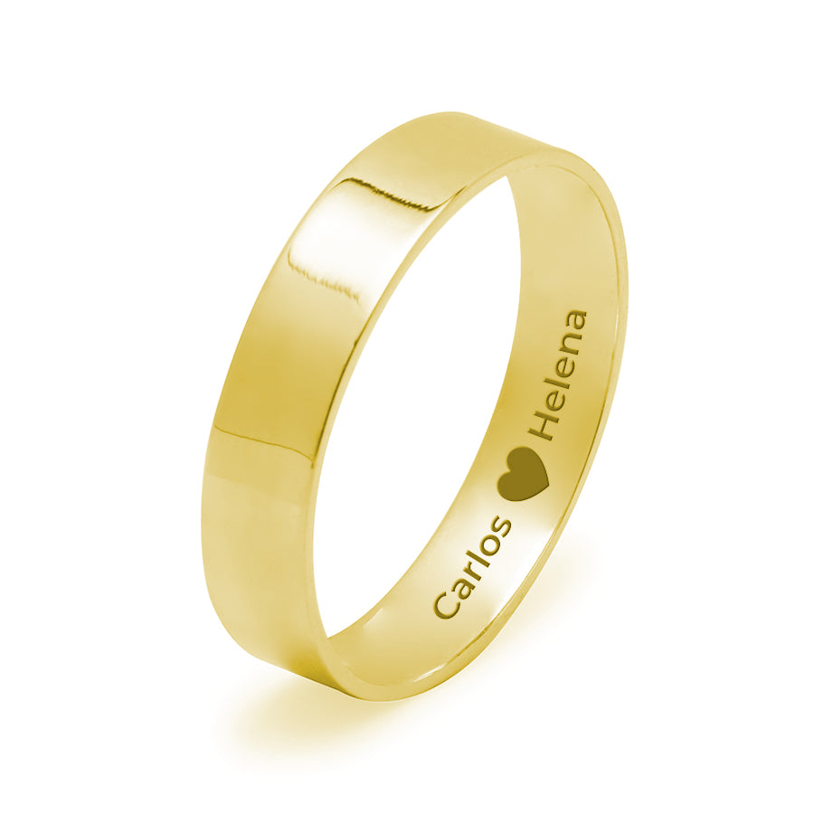 Alianza de Boda Recta 4mm