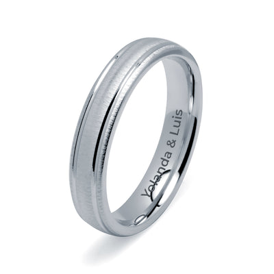 Alianza de Boda de Plata 925