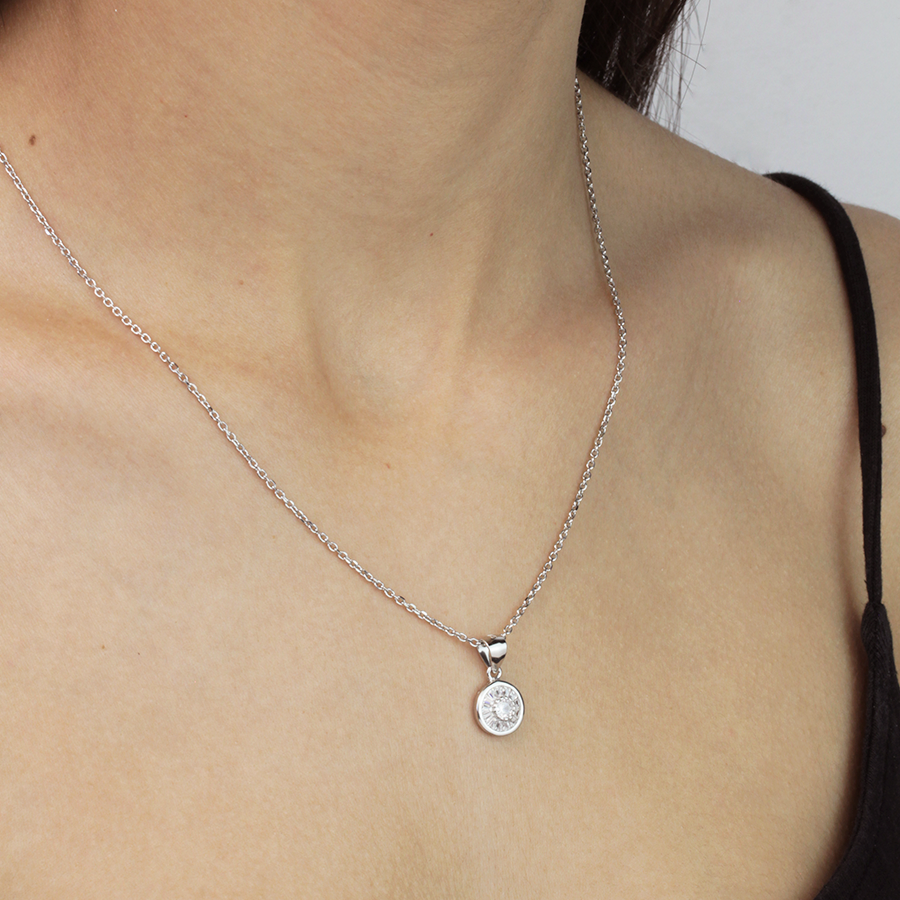 Collar y Pendientes Baguette Circonitas