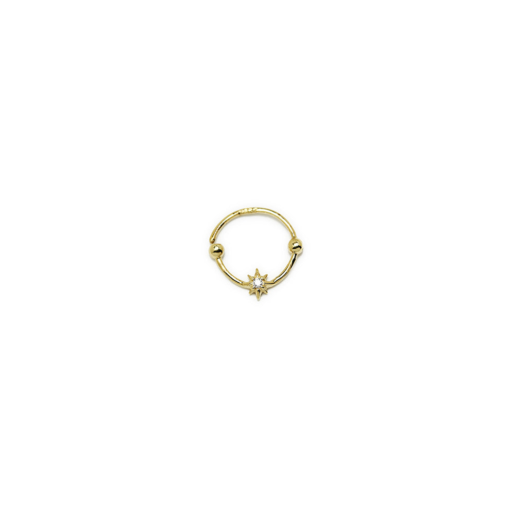 Piercing Hilo Estrella de Oro 9K