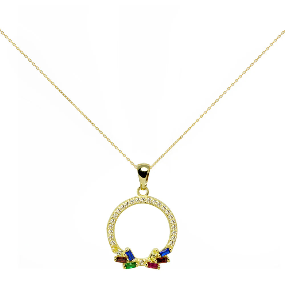 Colgante Oro Ciculo Rebaja 50%