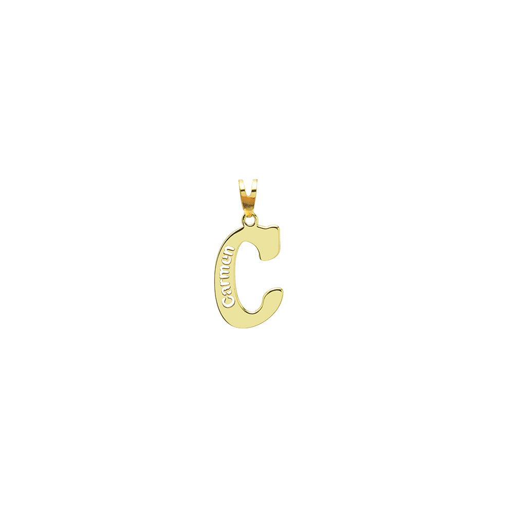 Colgante con inicial Personalizable