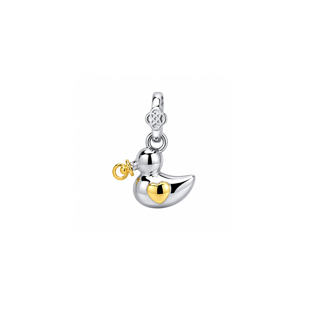 Colgante Patito Bebé personalizado con grabado Plata 925