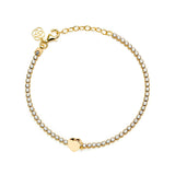Clip Love Charm Corazón Plata Doré