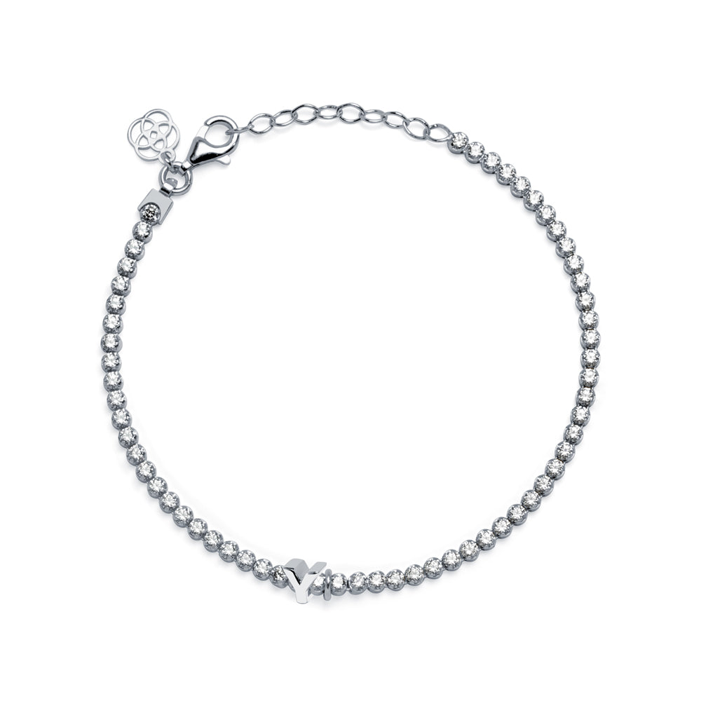 Clip Love Charm Inicial Plata