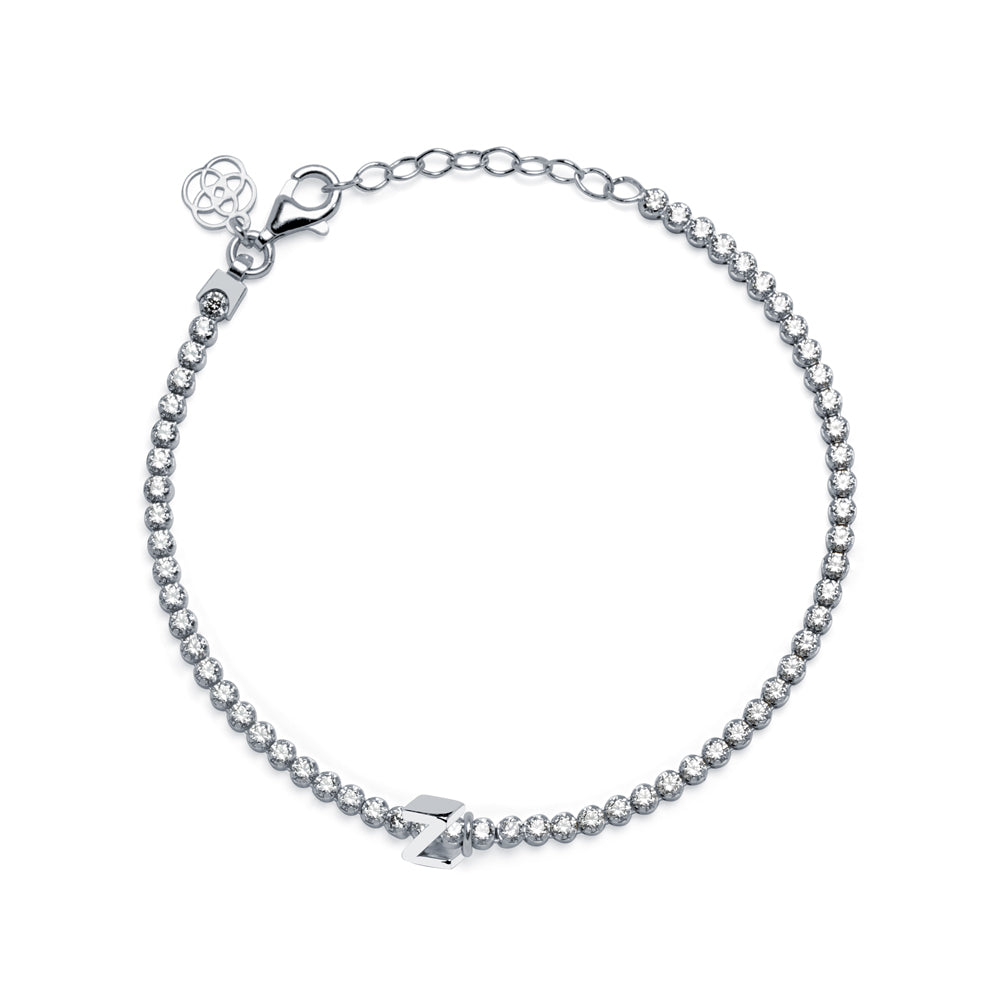 Clip Love Charm Inicial Plata