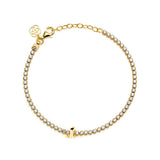 Clip Love Charm Inicial Plata Doré