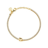 Clip Love Charm Inicial Plata Doré