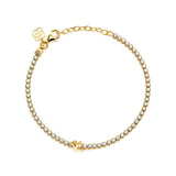 Clip Love Charm Inicial Plata Doré