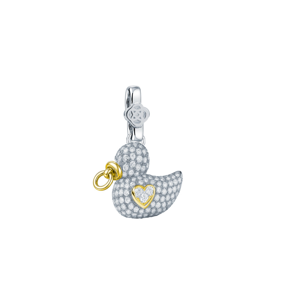 Colgante Patito Bebé Pavé Personalizable