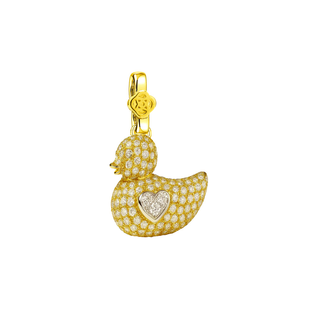 Colgante Mamá Pata Pavé Personalizable