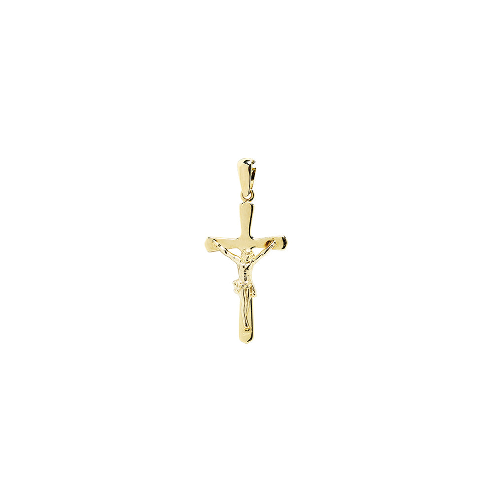 Colgante Cruz Cristo de Oro 9K Personalizado