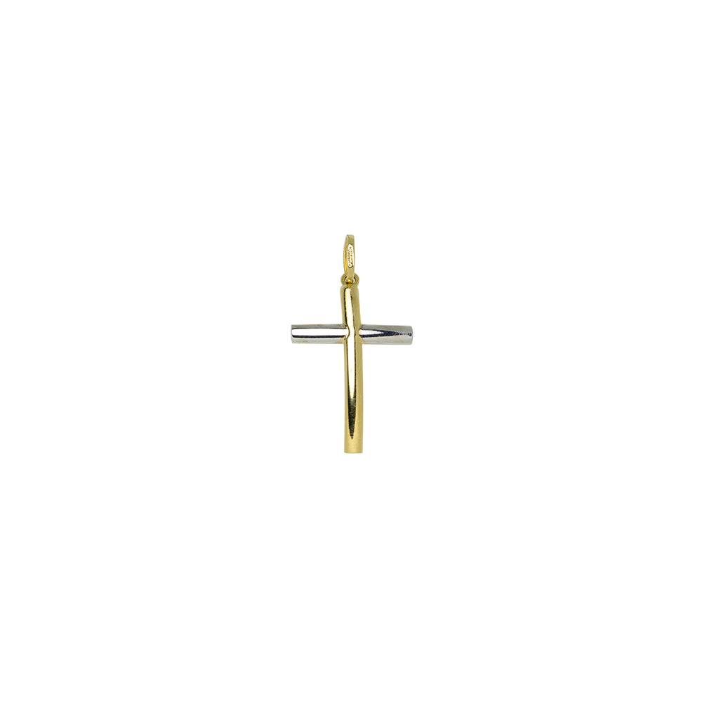 Cruz Lisa 13x19mm Oro