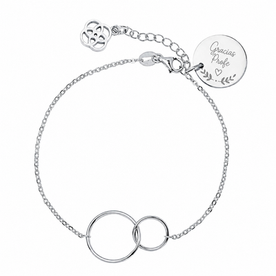 Pulsera Profesora de Plata 925 con Nombre Grabado