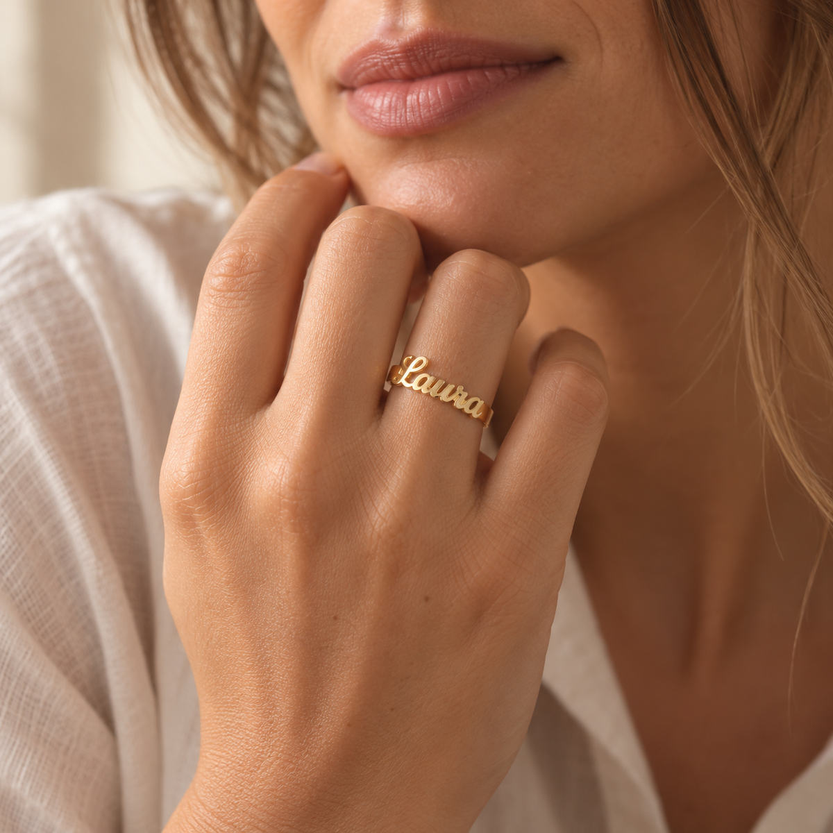 Anillo de Plata 925 con Nombre Grabado
