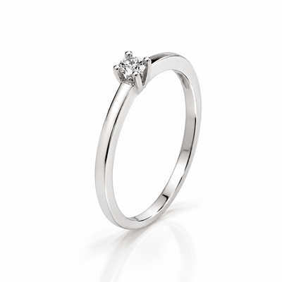 Anillo Belle 0,10 ct con Diamante de Laboratorio en oro