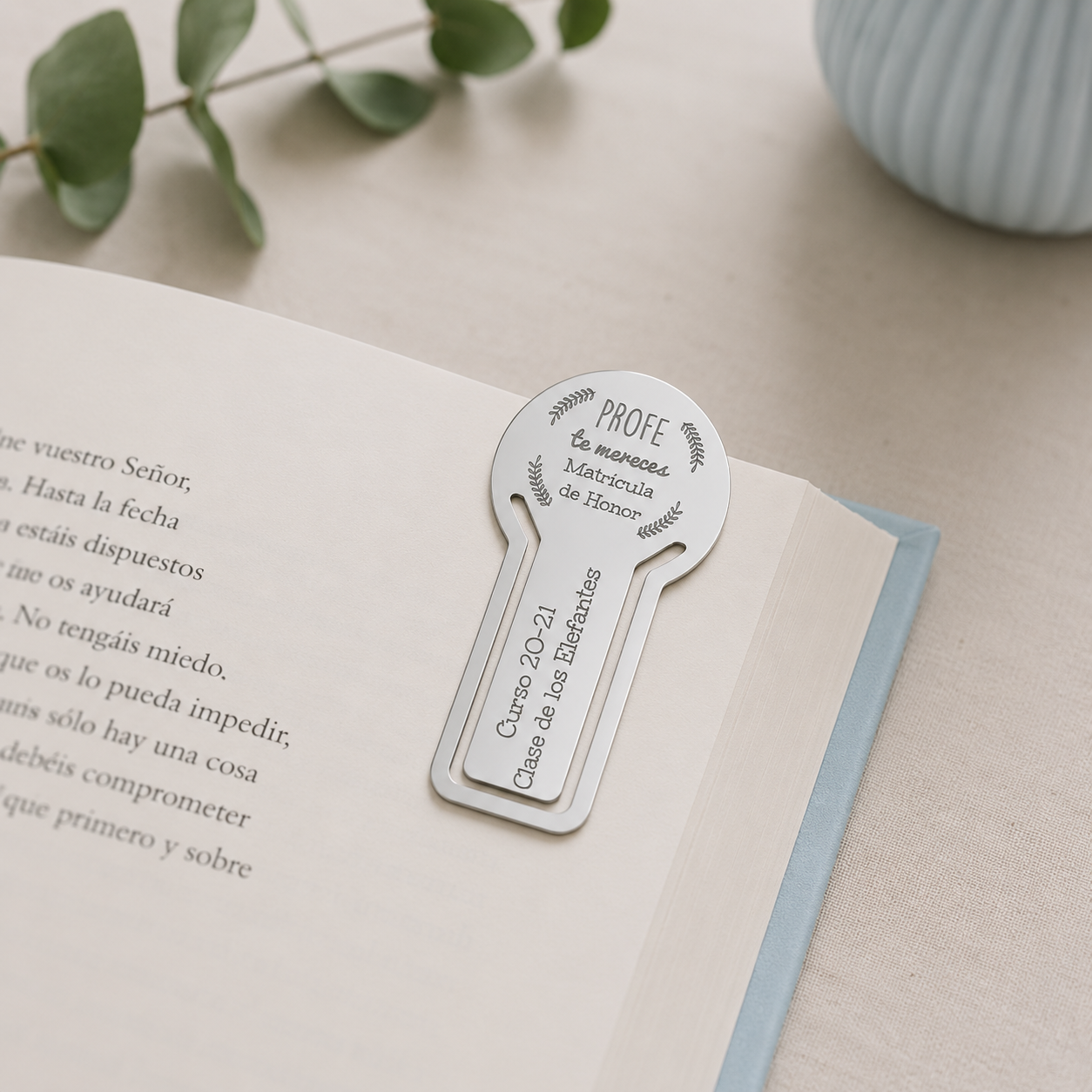 Punto de Libro Customima de Acero