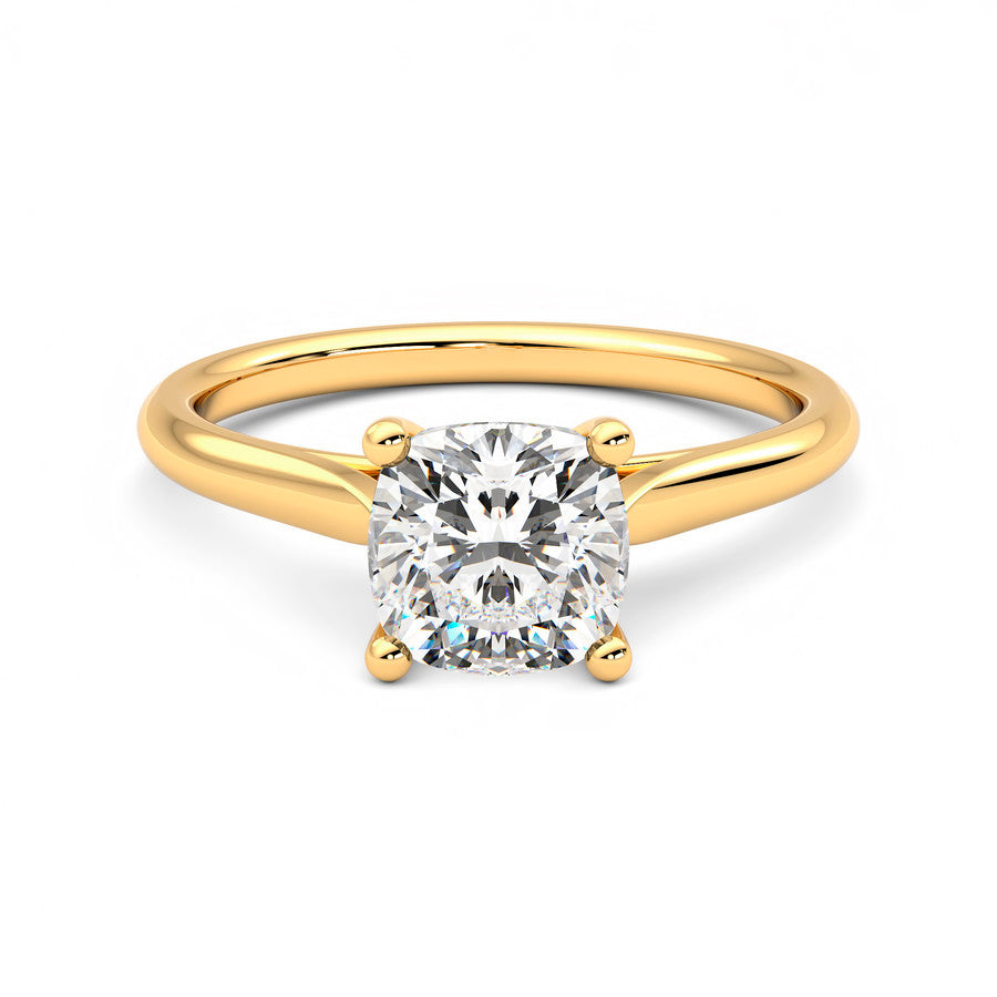 Anillo Coeur Diamante y Oro 18k