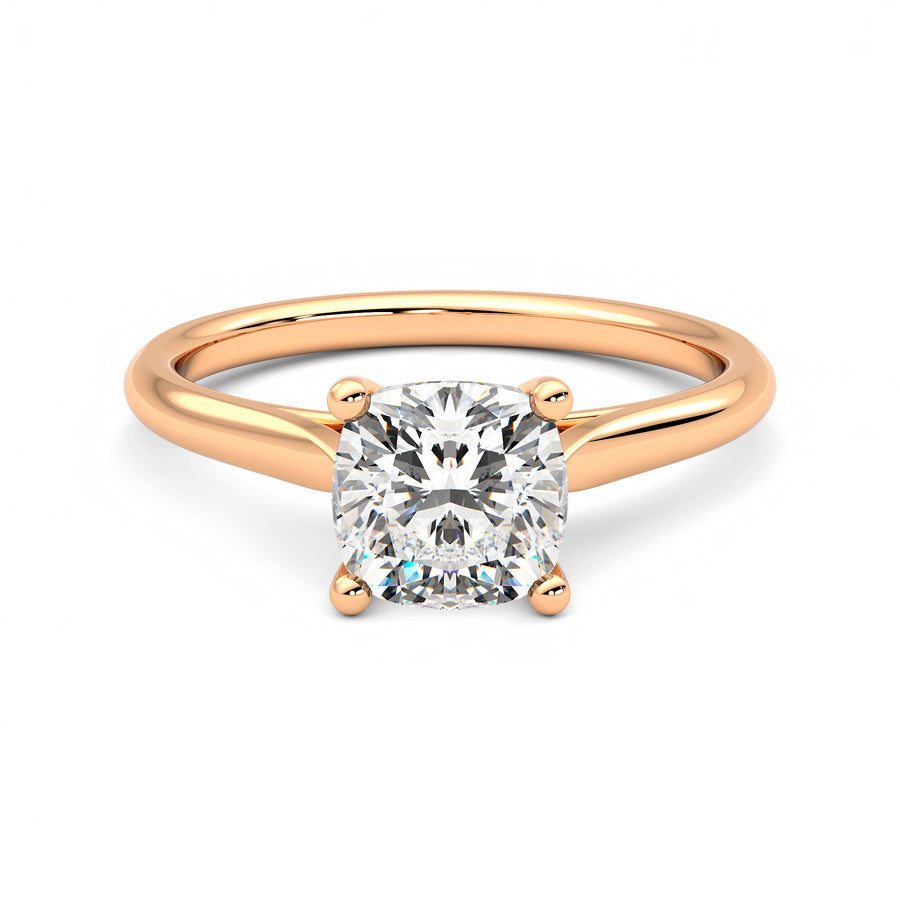 Anillo Coeur Diamante y Oro Rosa 18k